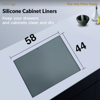 Tapis de protection flexible en silicone imperméable pour évier, étagère, cuisine et salle de bain