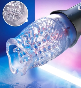 Masturbador Masculino Automático Mejorado con Rotación de 360°, Telescópico, Vibrador, Impermeable, con Sensación Real al Tacto, Juguete Sexual para Adultos - Product Image 6