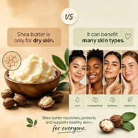 Beurre de karité brut 100% pur et raffiné, beurre d'ivoire africain naturel et biologique pour la peau, les cheveux, la fabrication de savon, hydratant, vente en gros