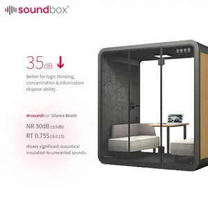 Sound Box Private Sound Proof Booth For Meeting And Phone Call Silent Space For Office