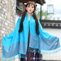 Écharpe en cachemire jacquard Paisley pour femmes, style turc, fabrication OEM Zifeng, écharpes cachemiriennes CE
