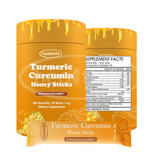 OEM Private Label Suplementos Piperina Gengibre Extrair Açafrão Curcumina Mel Varas 30 Pacotes - Product Image 5