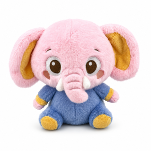 Peluche Éléphant Rose avec Grandes Oreilles et Rembourrage en Coton pour Filles, Compagnon de Sommeil, Cadeau d'Anniversaire, Poupée en Peluche Animale - Product Image 2