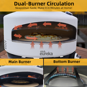 <span class=keywords><strong>Four</strong></span> à pizza au gaz italien portable en acier inoxydable pour l'extérieur, 16 pouces, style napolitain - Product Image 3