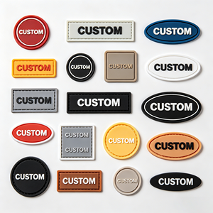 Premium Embossed Customizable Silicone <b>Tags</b>, Custom Shapes & Designs <b>Clothing</b> Labels for Bulk Orders - Product Image 1