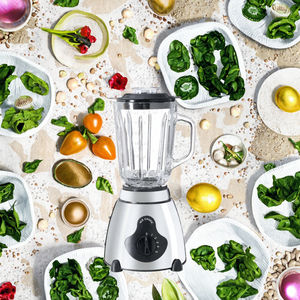 <span class=keywords><strong>Blender</strong></span> électrique portable Silver Crest 2 en 1 Licuadora Multifonction Boîtier en acier inoxydable Robot culinaire Presse-agrumes pour fruits frais - Product Image 3