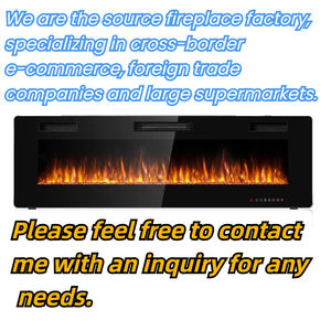 Chimenea eléctrica decorativa chimenea 3D interior moderno montado en la pared inserto flotante de chimenea eléctrica con Control remoto - Product Image 6