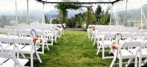 الراتنج الجملة الأبيض المصارع أمريكانا كراسي زفاف ويمبلدون كرسي قابل للطي - Product Image 6