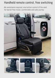 Роскошное электрическое поворотное автомобильное сиденье для инвалидов и инвалидов-колясочников, изготовленное из высококачественной кожи - Product Image 4