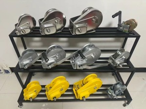 Treuil de levage marin en acier robuste, 3 000 livres, manuel, avec élingue en câble métallique, pour remorque de bateau, grue portable, à poignée - Product Image 2