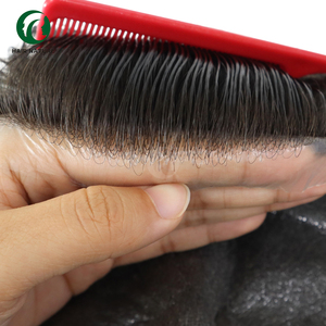 <span class=keywords><strong>Toupee</strong></span> NG Invisible Hairline per Uomo, Base in PU Super Sottile 0.02-0.03mm, Sistema di Sostituzione Capelli Indiani Remy con Densità del 90% - Product Image 3