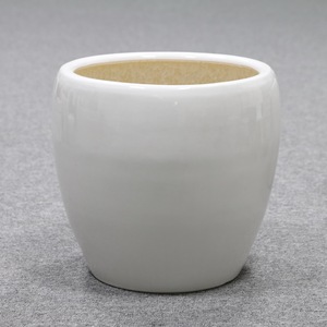 Maceta <span class=keywords><strong>de</strong></span> Terracota Contemporánea con Autorriego, Color Amarillo Tierra, Cerámica <span class=keywords><strong>de</strong></span> Arcilla Blanca para <span class=keywords><strong>Cactus</strong></span>, Suculentas y Plantas <span class=keywords><strong>de</strong></span> Exterior - Product Image 3