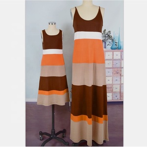 2019 las nuevas mujeres verano <span class=keywords><strong>maxi</strong></span> vestido, madre e hija, vestidos para mamá - Product Image 6