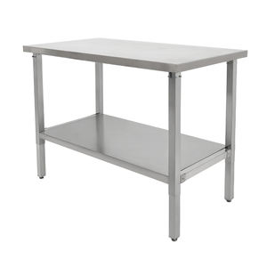 Mesa de Preparación Comercial de Acero Inoxidable Personalizada, Certificada por NSF, de Alta Resistencia, Gran Capacidad, Pulida, con Altura Ajustable para Cocina - Product Image 5