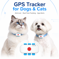 Rastreador GPS 4G Impermeable para Mascotas, Collar para Perros con Alerta de Posición en Tiempo Real, Geocerca, Registro de Salud y Pasos, Localizador de Rutas Históricas