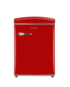 Mini-réfrigérateur rétro MSF91WE-RE, électrique, portable, <span class=keywords><strong>vintage</strong></span>, une seule porte, sans givre, classe 2 en termes d'efficacité énergétique, en acier inoxydable, 91L, Royaume-Uni - Product Image 1