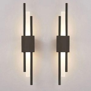 Nordic <b>LED</b> Wall Lamp Modern Minimalist Touch Control Dimmable Warm White Metal Acrylic Transparent Shade High CRI 80 - Product Image 1