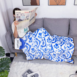 Tùy Chỉnh Lông Cừu Chăn Với Logo In Ấn Siêu Mềm Ấm Mùa Đông Ném Chăn Trọng Lượng Nhẹ Xù Xù Điều Hòa Không Khí <span class=keywords><strong>Flannel</strong></span> Chăn - Product Image 4