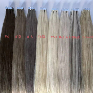 Extension Invisibili con Biadesivo <span class=keywords><strong>Capelli</strong></span> 100% Umani Veri Europei Russi Vergini Remy Grezzi Nastro Adesivo 100% <span class=keywords><strong>Capelli</strong></span> Umani - Product Image 1