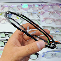Montures de lunettes carrées à monture complète pour enfants, à prix de gros, avec verres transparents en PC, pour la lecture et la protection des yeux