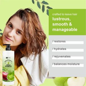 Màu Xanh lá cây Táo dầu gội 900ml cây tầm ma sâu nuôi dưỡng làm sạch dầu gội chống gàu tăng cường tóc rễ tóc dầu gội đầu bán buôn - Product Image 3