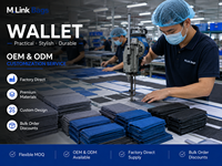 Portefeuille court en toile pour hommes et femmes, fin, à double pli, avec fermeture éclair, porte-cartes en tissu denim pour hommes, sans logo, personnalisable OEM