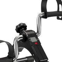 Mini pédalier d'exercice sous le bureau avec écran LCD, résistance réglable, pliable, vélo d'entraînement des jambes, portable pour la maison et le bureau