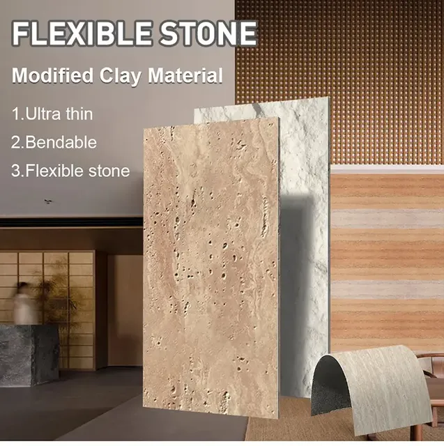 3D Soft Stone Panel Flexible Veneer Sheet Exterior Decorative Wall Stone Oem Service Outdoor Soft Stone Panel