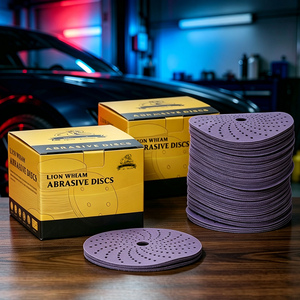 Vente en gros de papier abrasif automobile P240 <span class=keywords><strong>Disque</strong></span> abrasif en céramique violette 150mm 6 pouces Papier abrasif <span class=keywords><strong>à</strong></span> boucle <span class=keywords><strong>et</strong></span> crochet Disques abrasifs - Product Image 3