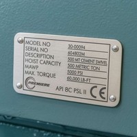 Etiqueta de aluminio anodizado Grabado láser personalizado Código de barras de metal Activo Acero inoxidable Número de etiqueta de nombre en relieve para negocios