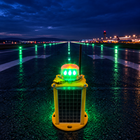 Éclairage d'obstacles LED à faible entretien, éclairage d'obstacles aériens solaires