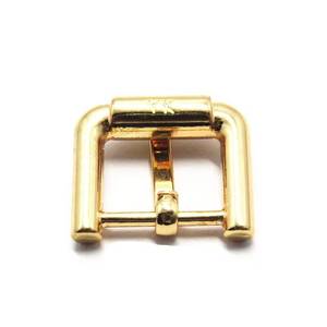 Custom 17mm shoe hardware <b>small</b> leather belt metal buckle for watch straps - Product Image 5
