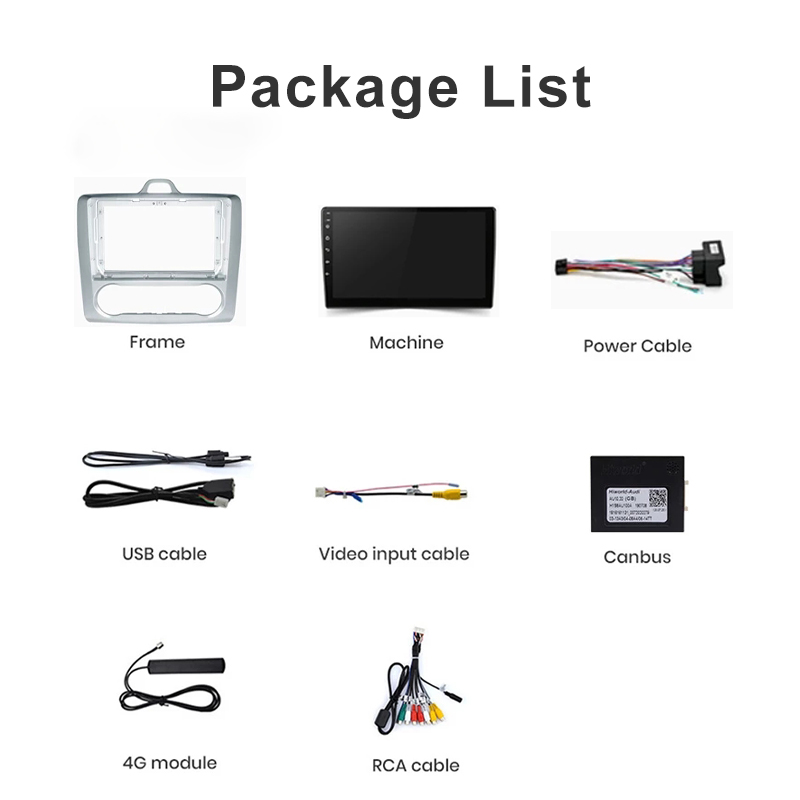 Car Multimedia GPS Radio Android 9 inch for 2004-2011 Ford Focus 2 Mk2 GPS Navigation car Radio player