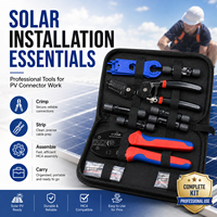 Kit d'outils solaires photovoltaïques professionnels, pinces à sertir, dénudeurs de câbles, outils d'assemblage de connecteurs pour système de panneaux solaires