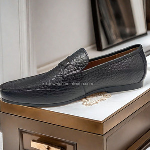 Zapatos de Cocodrilo Premium para Hombre, Cómodos, Uniformes, de Oficina, Calzado Masculino Formal, Zapatos Oxford para Caballero, Mocasines de Vestir, Fabricantes - Product Image 2