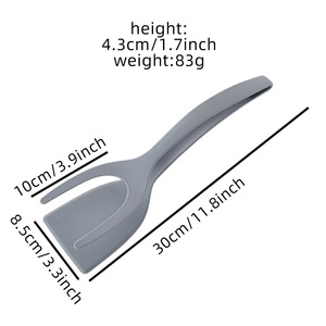 Pince-spatule en nylon, 1 pièce, outil de cuisine multifonctionnel pour faire frire du poisson, des steaks, usage domestique - Product Image 5