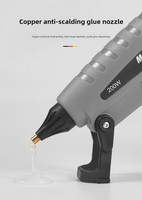Pistolet à colle thermofusible à affichage numérique électrique, contrôle de la température, matériau plastique, modèle MSD 68950, qualité industrielle, buse en cuivre