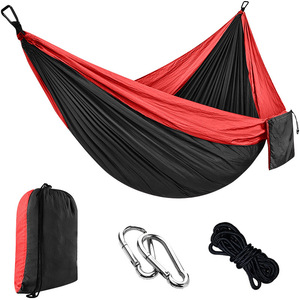 Hamac portable ultraléger en nylon pliable pour l'extérieur Équipement de camping pour la randonnée et le camping Aventures - Product Image 4