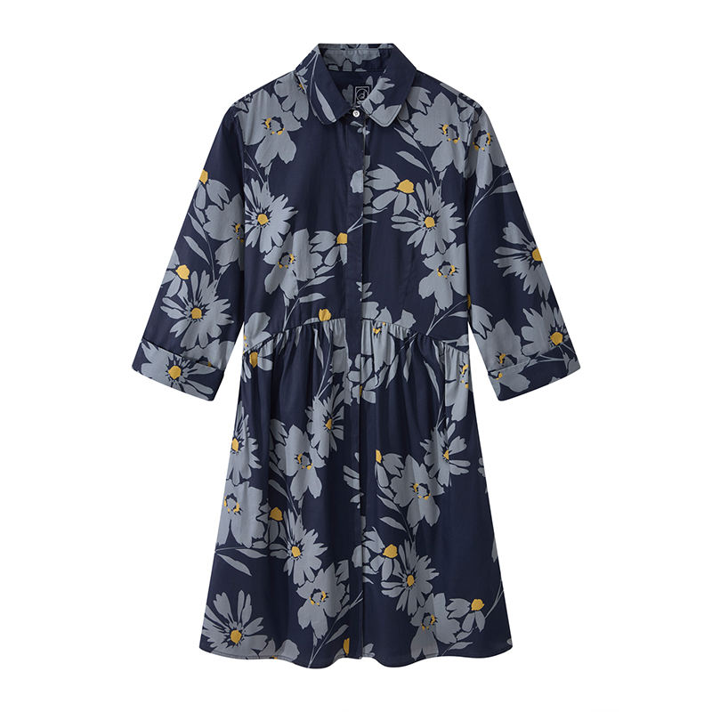 NAVY/YELLOW PRINT