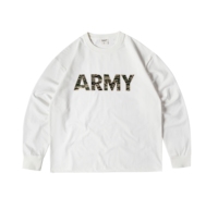 Camiseta de Manga Larga Código 685 - 100% Algodón Orgánico 300g, Corte Holgado Informal, Patrón de Letras, Tejido Transpirable de Secado Rápido