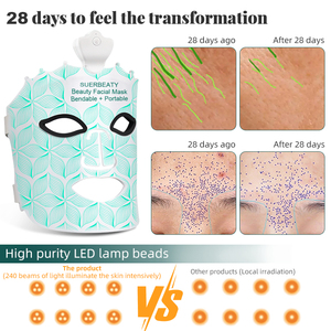 Máscara Facial de Terapia de Luz <span class=keywords><strong>LED</strong></span> Económica, <span class=keywords><strong>7</strong></span> <span class=keywords><strong>Colores</strong></span>, Rejuvenecimiento de la Piel con Fotones, Máscara de Belleza Facial para Antienvejecimiento y Eliminación de Arrugas, Uso Doméstico - Product Image 4