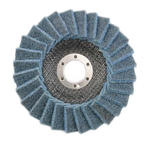 Fourniture directe usine : Disques à lamelles non tissés 100 mm, dureté moyenne, personnalisables OEM pour le ponçage <span class=keywords><strong>de</strong></span> peinture - Product Image 1