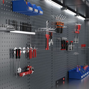 Banco de trabajo de garaje de almacenamiento de metal para reparación de automóviles de alta resistencia, combinación de herramientas de taller de alta resistencia, gabinete, sistema de almacenamiento de garaje - Product Image 4