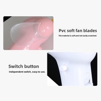Ventilateur portable LED lumineux avec écran de texte, rechargeable par USB, mini, lumières clignotantes, respectueux de l'environnement, Diwali, Pâques