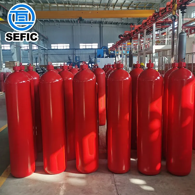 EN ISO9809-1 100L sistema antincendio a Gas per sistema di protezione antincendio bombola Gas pulito Novec1230