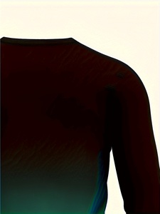 <span class=keywords><strong>Camicia</strong></span> a Maniche Lunghe da <span class=keywords><strong>Uomo</strong></span> con Stampa Sfumata Blu-<span class=keywords><strong>Turchese</strong></span> e Nero, 100% Poliestere Satinato, Asciugatura Rapida, Traspirante, Casual, per Palestra - Product Image 5