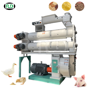 Usine de fabrication de granulés d'aliments pour animaux de ferme en acier inoxydable certifiée CE, haute capacité 10 tonnes/h, économie d'énergie - Product Image 1