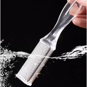 Stainless steel foot file, <b>heel</b> callus remover, pedicure double-sided foot file, multi-functional foot scrubber for home use. - Product Image 3