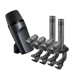 Nhôm Trường Hợp <span class=keywords><strong>Microphone</strong></span> Kit Cho Ban Nhạc Trống Cardioid Nhạc Cụ Xlr Kết Nối Bao Gồm E600 E604 E602 E614 Condenser Mic - Product Image 1