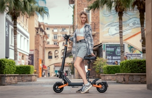 Trottinette électrique EU KUKIRIN Pro pour adultes avec moteur 600W, 15 vitesses, jusqu'à 45 km/h, autonomie 50 km, nouvelle version été 2024, 9 pouces - Product Image 3